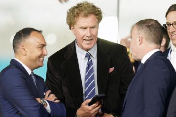 Actor Will Ferrell attends Leeds-Burnley Championship match